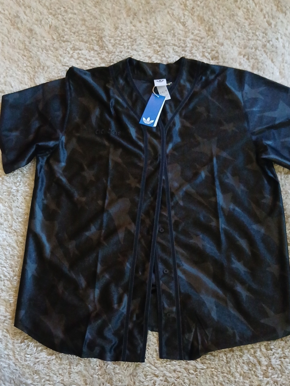 NWT ADIDAS SILK STAR SHIRT